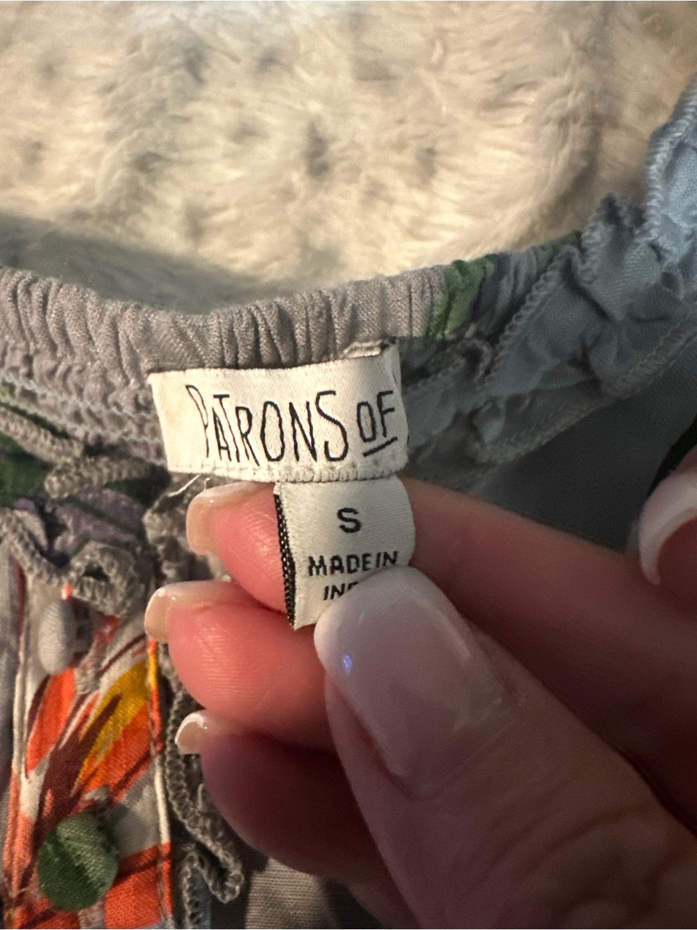 Patrons of Peace Gray Maxi Dress with Multicolor Floral Print - Picture 4 of 10